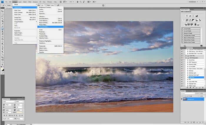 Adobe Photoshop channel mixer