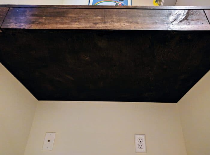 underneath floating wall desk