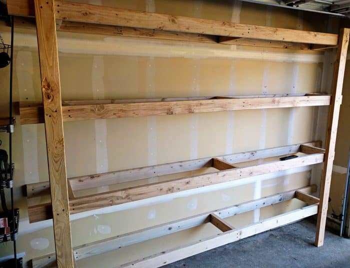 diy garage storage shelving