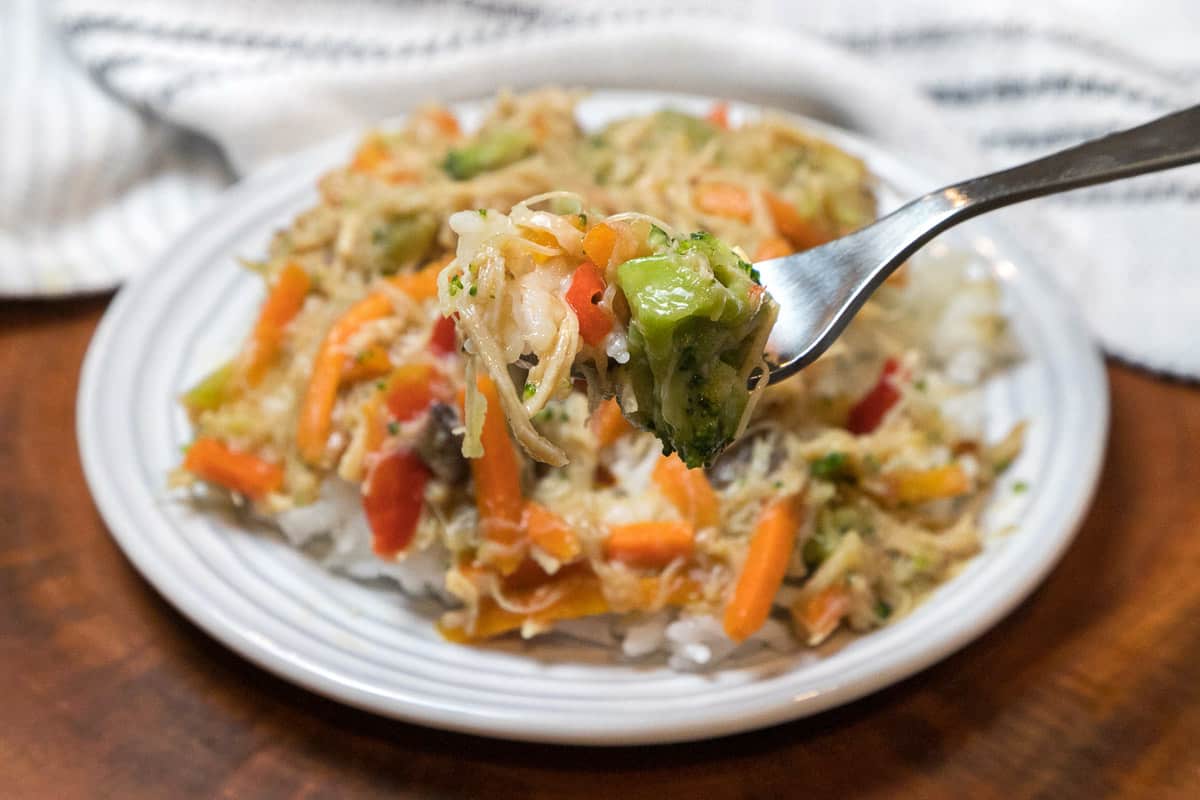 Final stir fry dish.