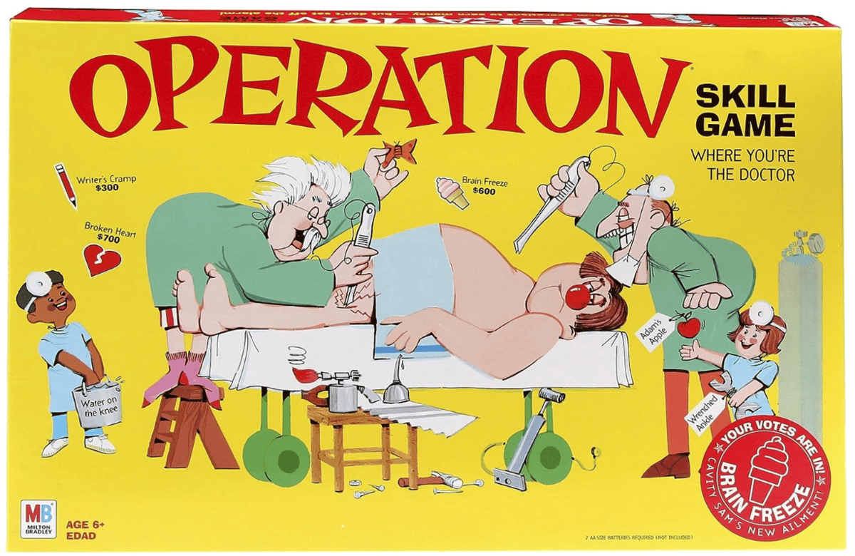 Operation board game.