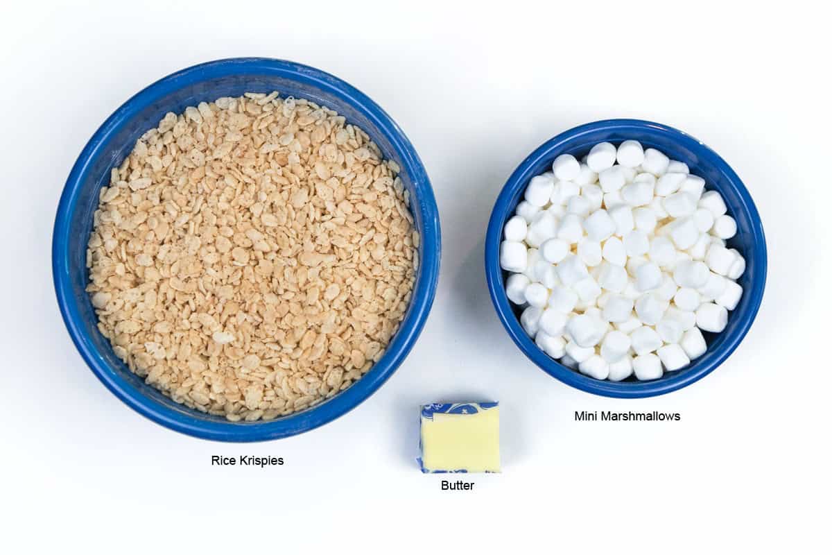Rice Krispie Treats ingredients.