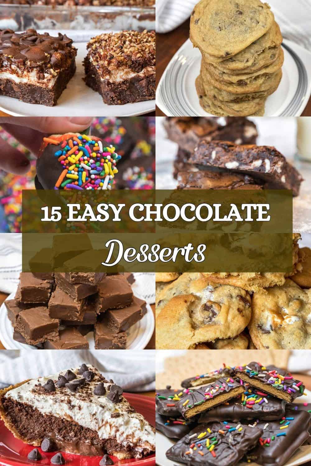 An image of chocolate desserts.