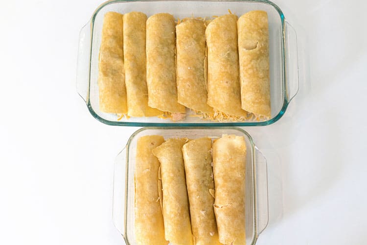 Enchiladas All of Them Folded