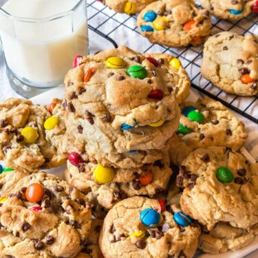 Chocolate chip M&M cookies recipe