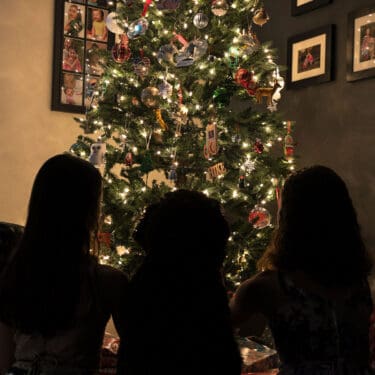 How to Photograph a Christmas Tree Silhouette