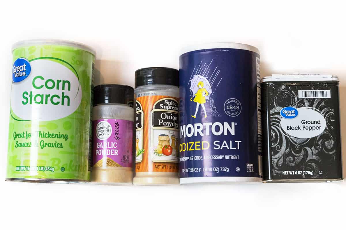 Some of the ingredients for the beef broth seasoning mixture.