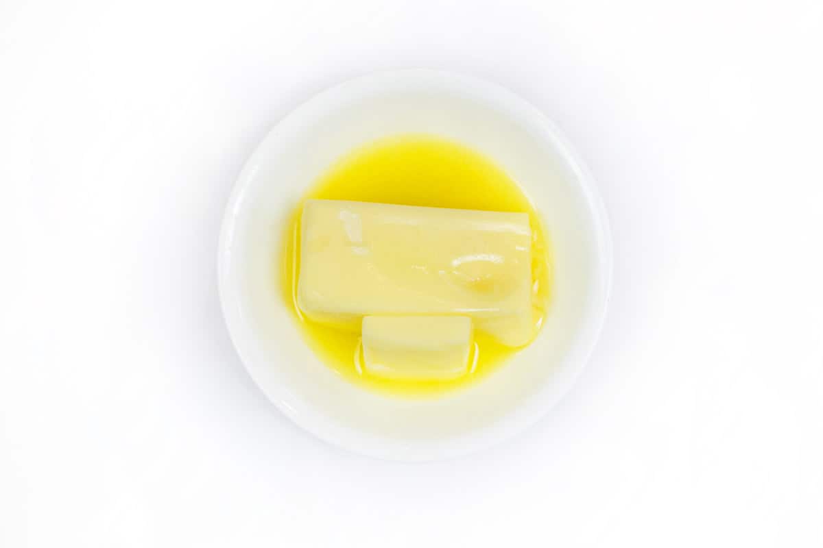 Melted butter.