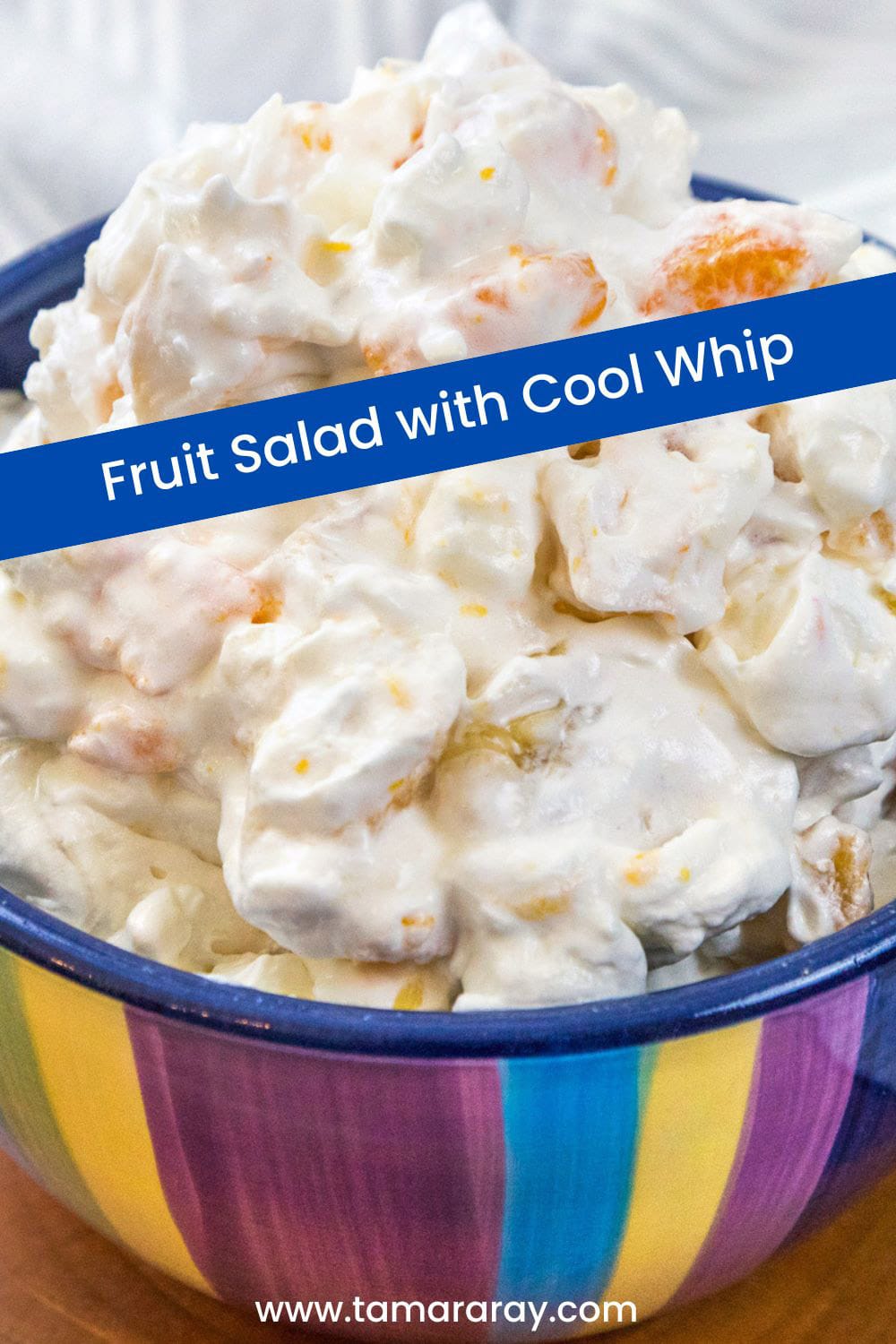 Fruit salad with cool whip pin.
