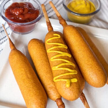 Corn dog in the air fryer recipe.