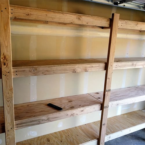 Diy Garage Storage Shelving Easy Do, Build Wood Garage Shelves