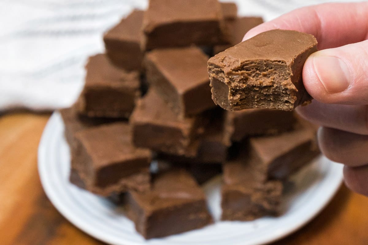 A close-up shot of fantasy fudge.