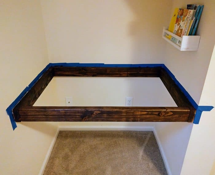 floating desk frame