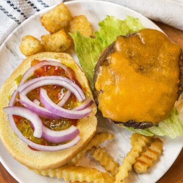 Frozen Burgers in Air Fryer