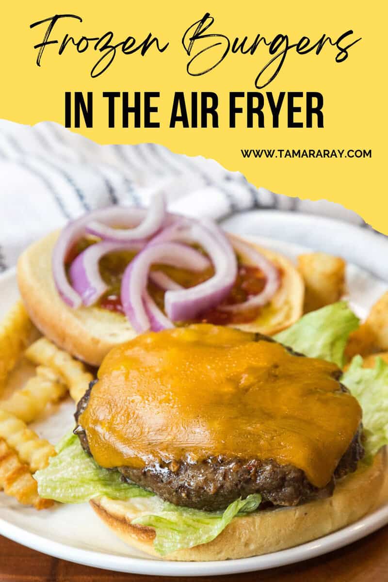 Frozen Burgers in Air Fryer.