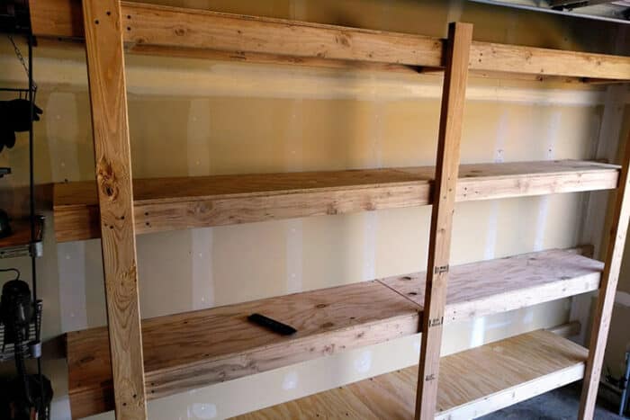 diy garage storage shelving