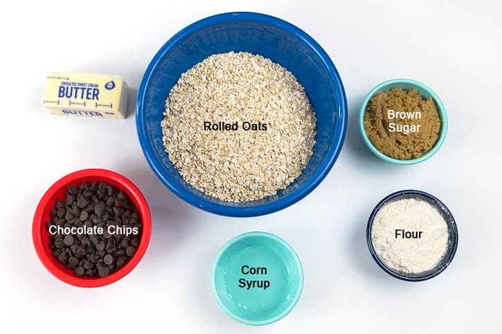 Ingredients for Granola Bars.