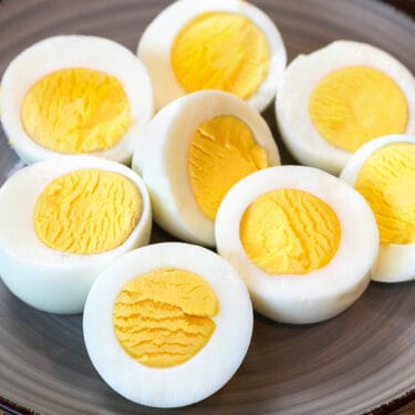 Hard-boiled eggs in the oven recipe.