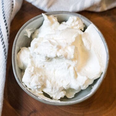 Homemade whipped cream recipe.