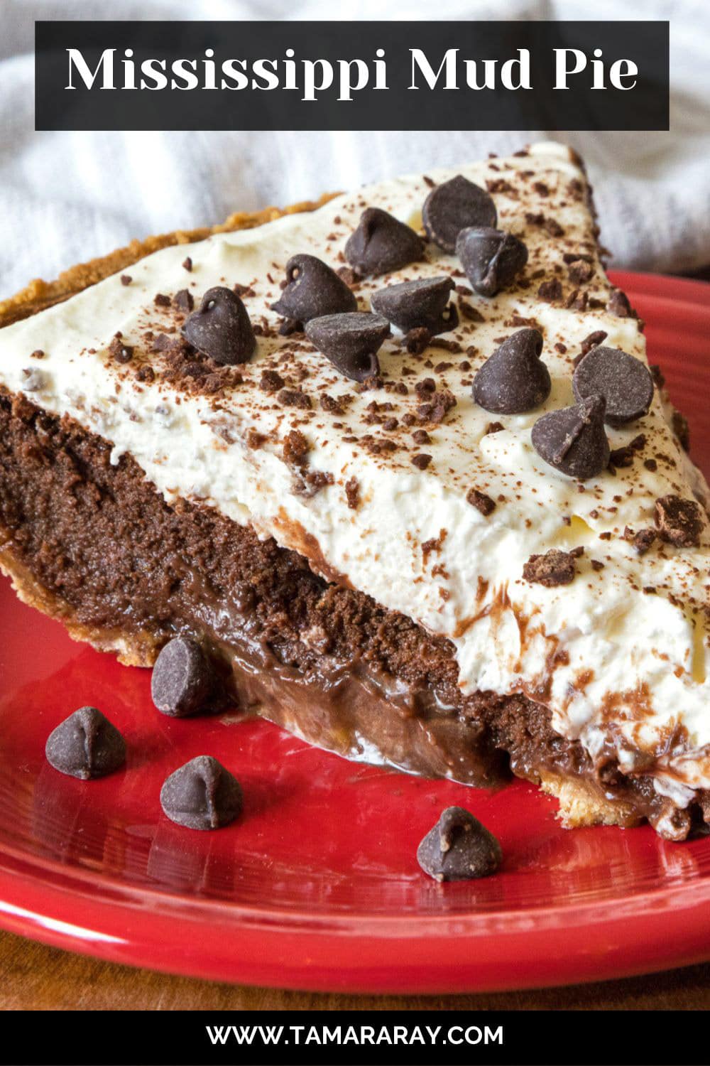 Close up photo of Mississippi mud pie.