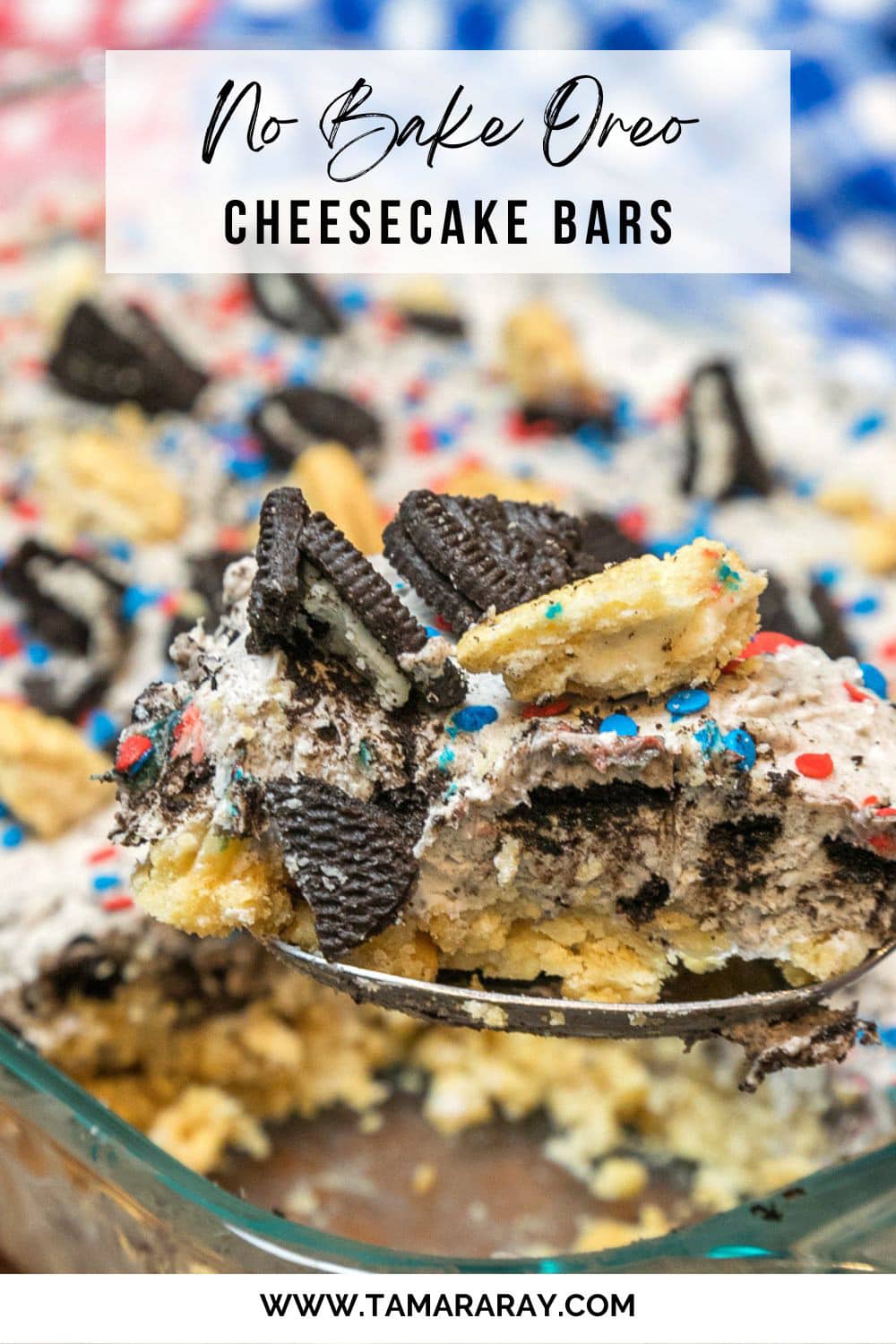 No Bake Oreo Cheesecake Bars