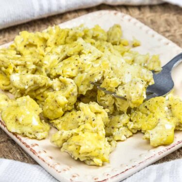 Olive Oil Scrambled Eggs (Without Milk)