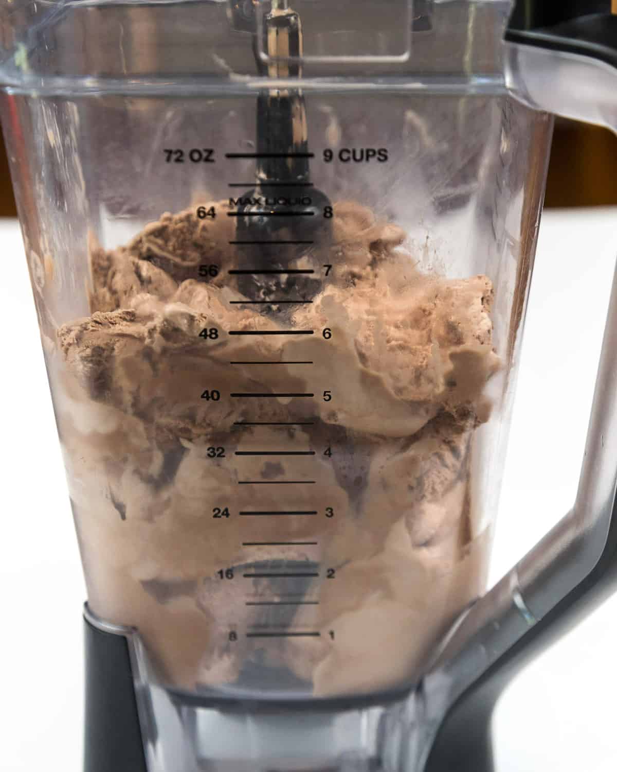 Measure six cups of ice cream. 
