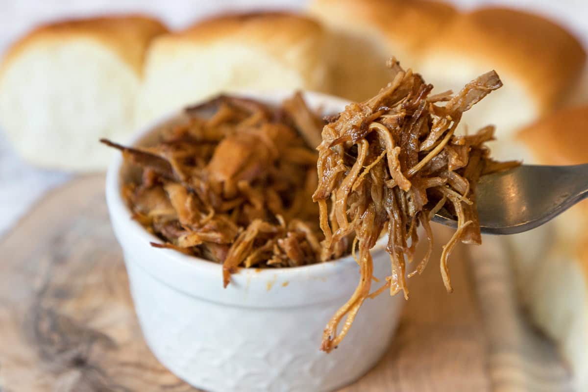 Perfect pulled pork recipe made in the instant pot.