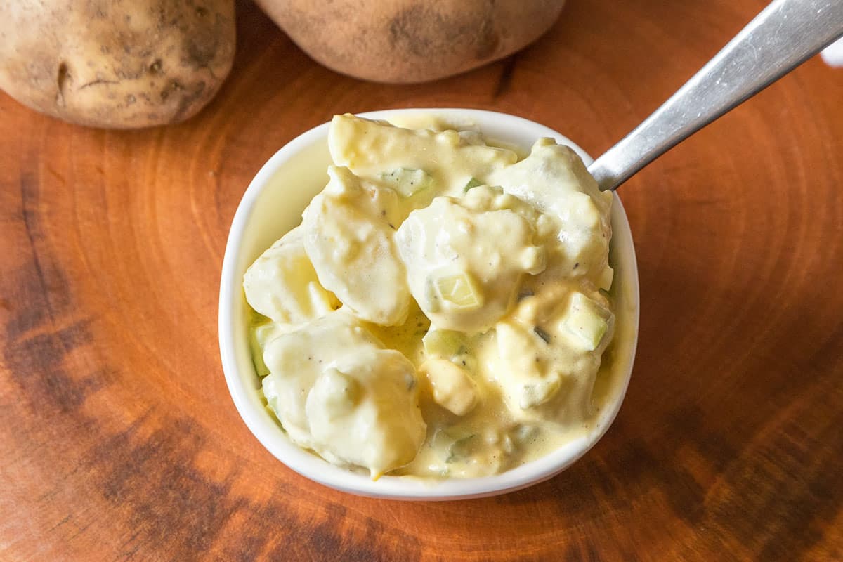 Potato Salad with Eggs and Mustard
