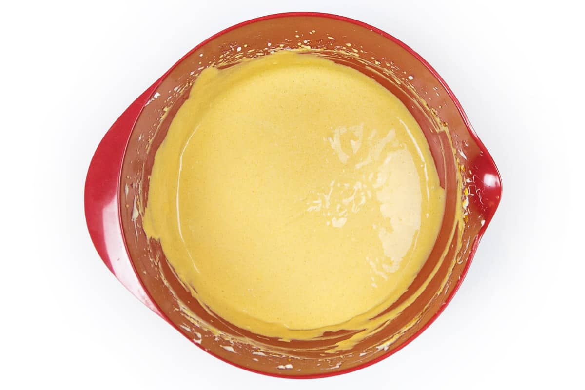 Pumpkin cheesecake batter.
