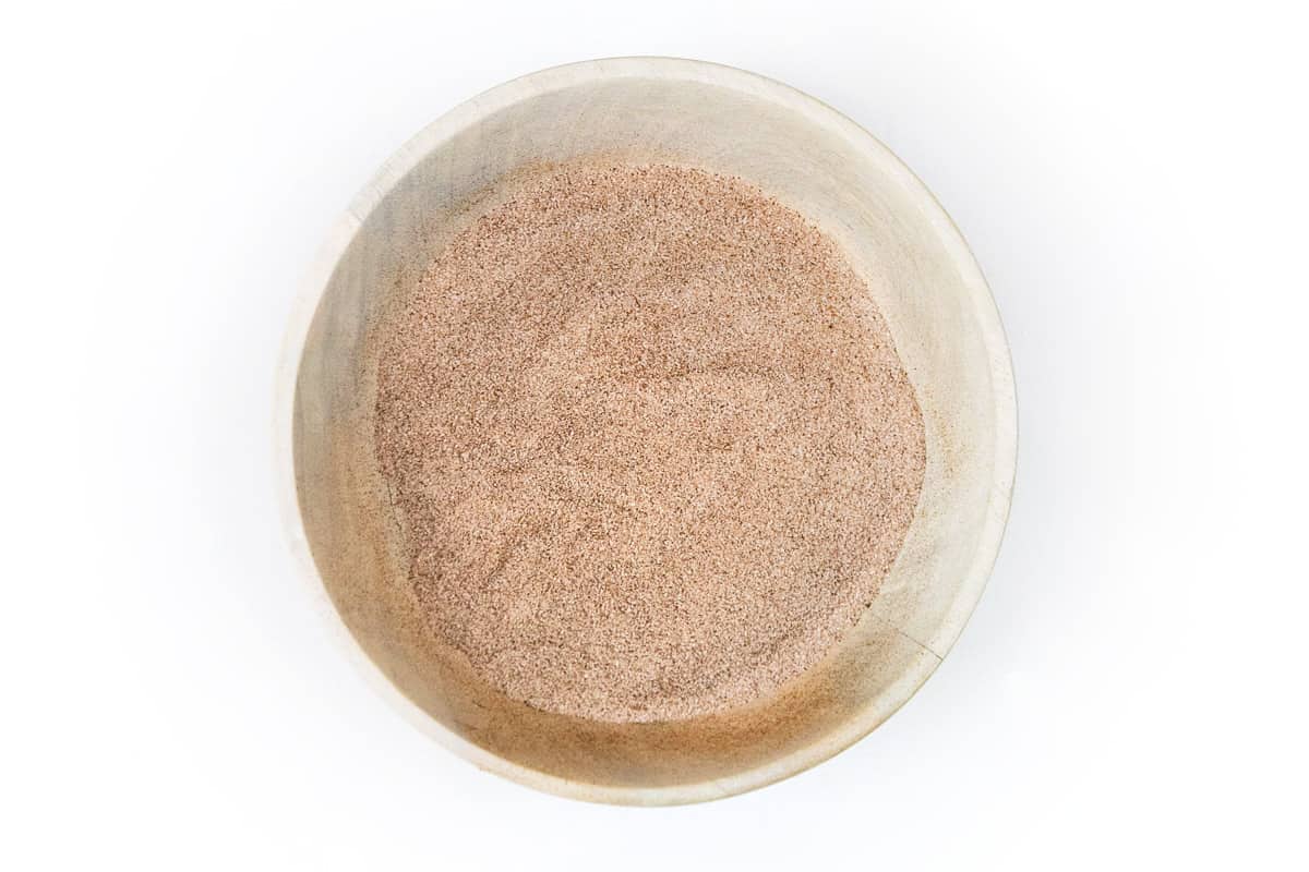 Cinnamon and sugar in a bowl.