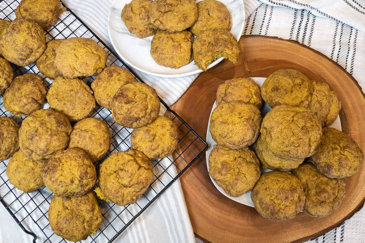 Pumpkin snickerdoodle cookies.