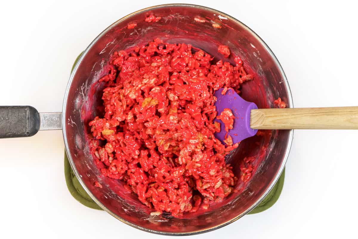 Add the Rice Krispies.