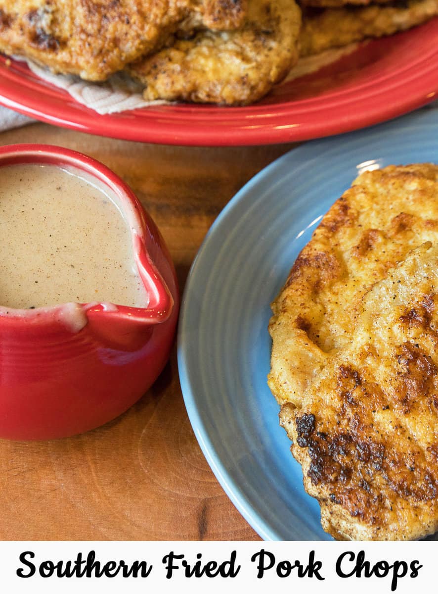 Pork chops and gravy pin.