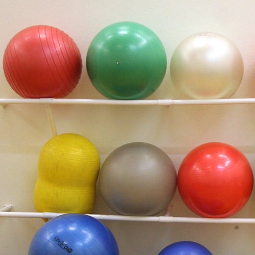 Yoga Ball Back Stretch (Tight Hips)